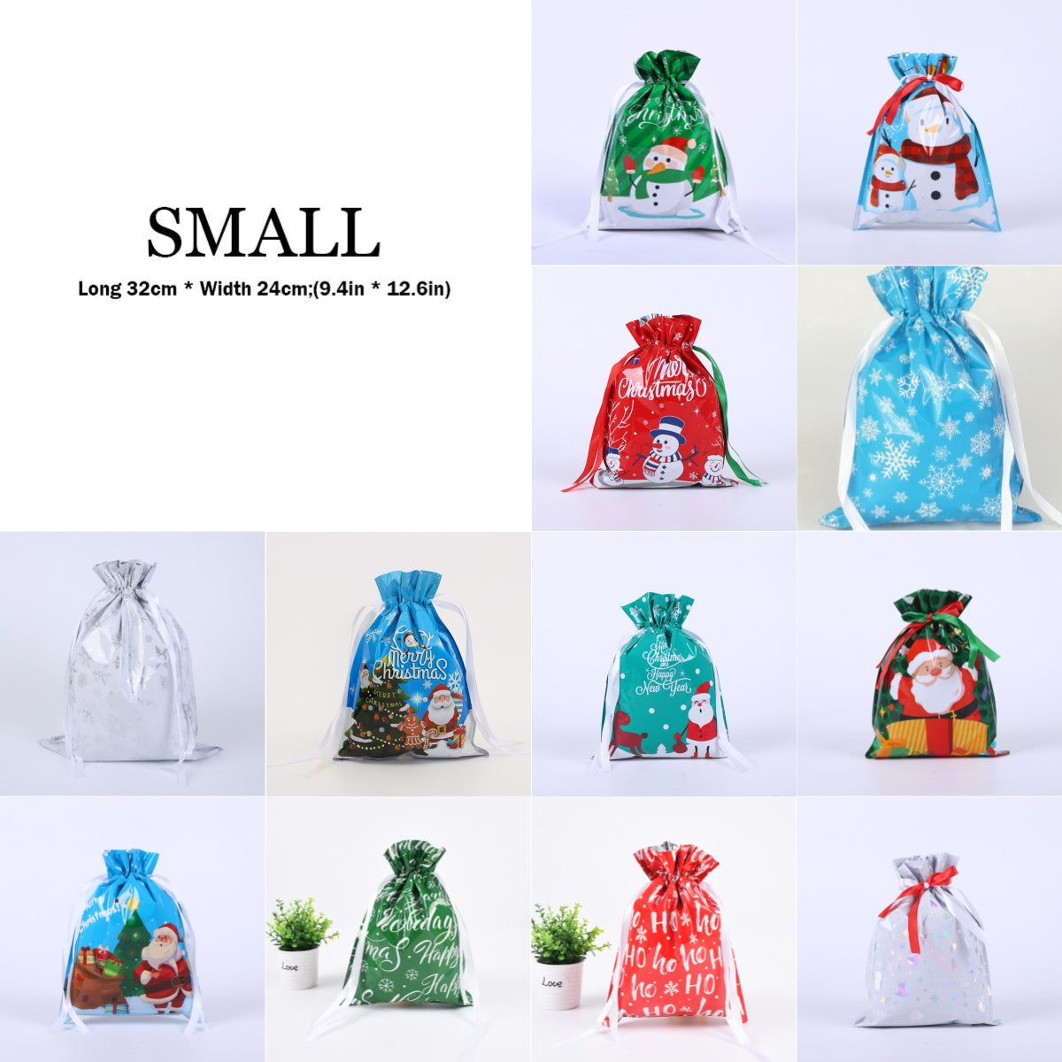 🎁Drawstring Christmas Gift Bag